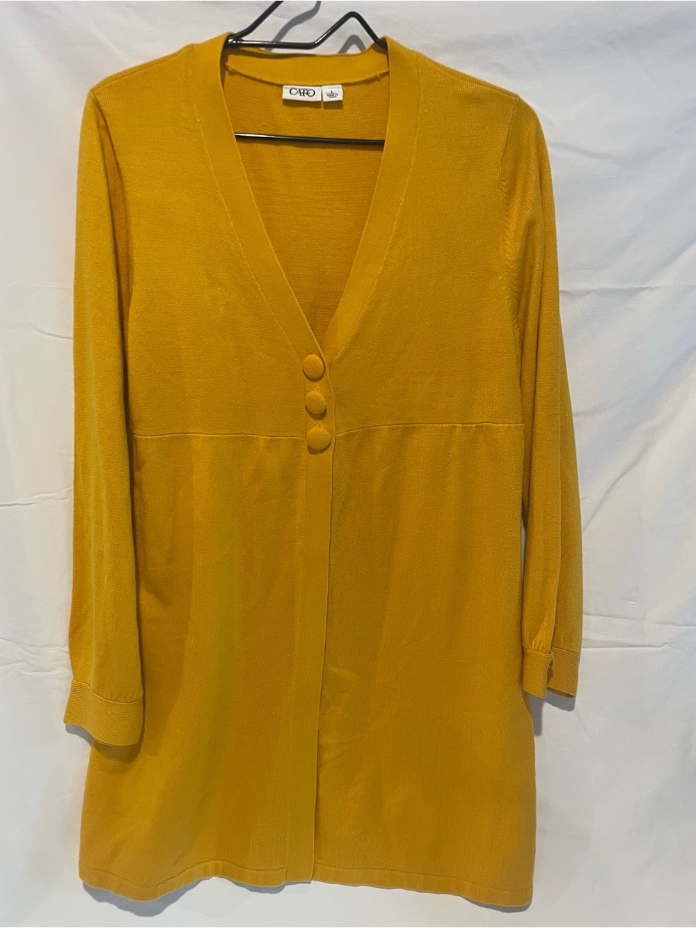 Cato Mustard cardigan V-Neck size large
